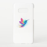 Capa Para Samsung Galaxy Arco-Íris Exótico Hummingbird<br><div class="desc">Bela,  iridescente,  exótica beija-flor voadora sobre fundo branco,  pintada com pintura multicolorido,  aquarela. Cotovelo-cotovelo.</div>