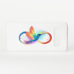 Capa Para Samsung Galaxy Arco-íris Hummingbird com símbolo Infinito<br><div class="desc">Linda tatuagem infinita com beija-flor-arco-íris. Pássaro arco-íris.</div>
