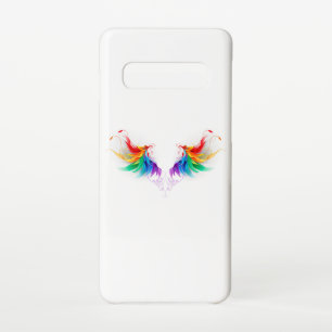 Capa Para Samsung Galaxy Asas Fluffy Rainbow