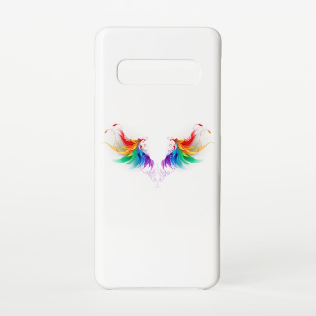 Capa Para Samsung Galaxy Asas Fluffy Rainbow (Verso)