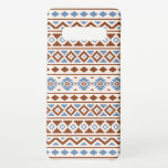 Capa Para Samsung Galaxy Aztec Essência Padrão II Rust Blue Cream<br><div class="desc">Um design no estilo Aztec em um padrão digital e vetorial com cor de ferrugem/terracota e detalhes azuis em um fundo creme.</div>