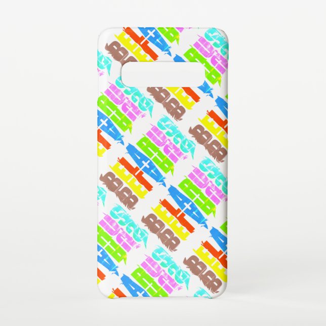 Capa Para Samsung Galaxy Belarus Colorous Letters Funky (Verso)