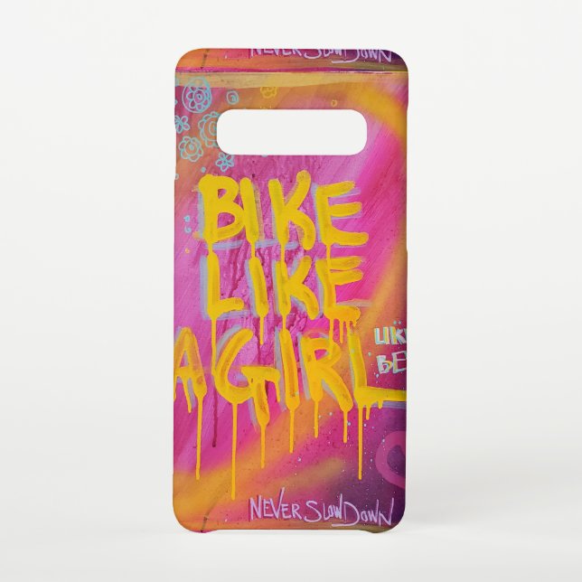 Capa Para Samsung Galaxy Bicicleta como uma menina (Verso)