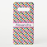 Capa Para Samsung Galaxy Bolinhas engraçadas e coloridas<br><div class="desc">A Capa de telefone tem um padrão grande de bolinhas brilhante,  divertido e colorido em verde,  amarelo,  laranja,  vermelho,  azul,  roxo e rosa com um nome personalizável modelo.</div>
