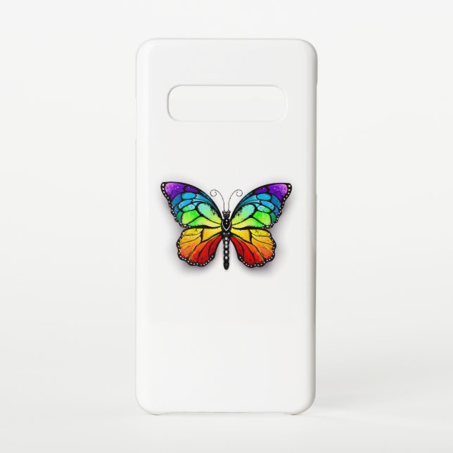 Capa Para Samsung Galaxy Borboleta-arco-íris Monarca (Verso)