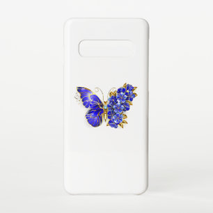 Capa Para Samsung Galaxy Borboleta Flor Sapphire
