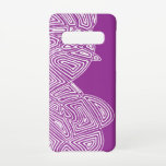 Capa Para Samsung Galaxy Capas de iphone de Ondas Rosa<br><div class="desc">design de impressão digital abstrato na moda moderna em cor-de-rosa e branco. Adicione texto ou altere a cor de fundo usando a ferramenta de personalização!</div>