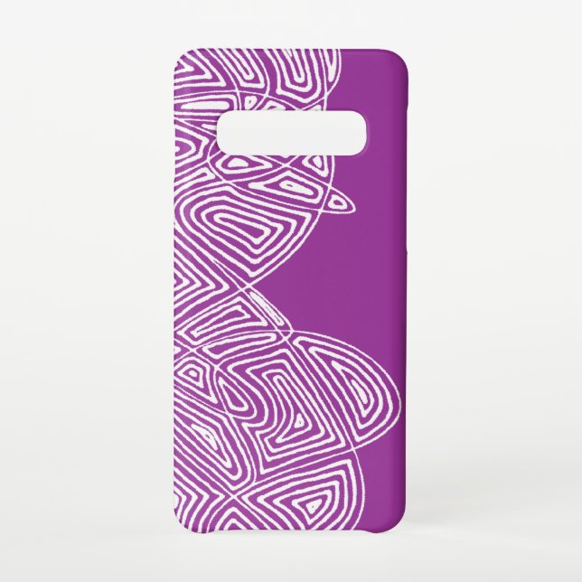 Capa Para Samsung Galaxy Capas de iphone de Ondas Rosa (Verso)