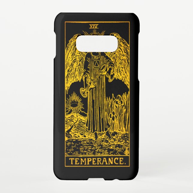 Capa Para Samsung Galaxy Cartão de Tarô de Temperatura | Dourado e preto | (Verso)