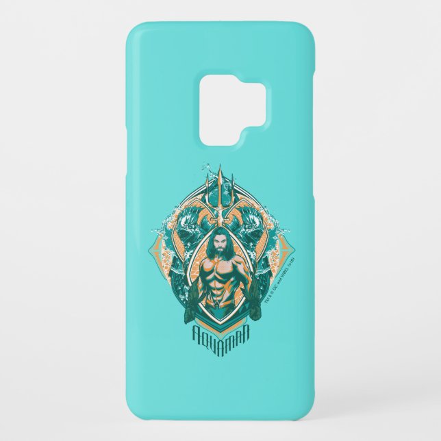 Capa Para Samsung Galaxy, Case-Mate Aquaman | Gráfico Aquaman & Trenchers (Verso)
