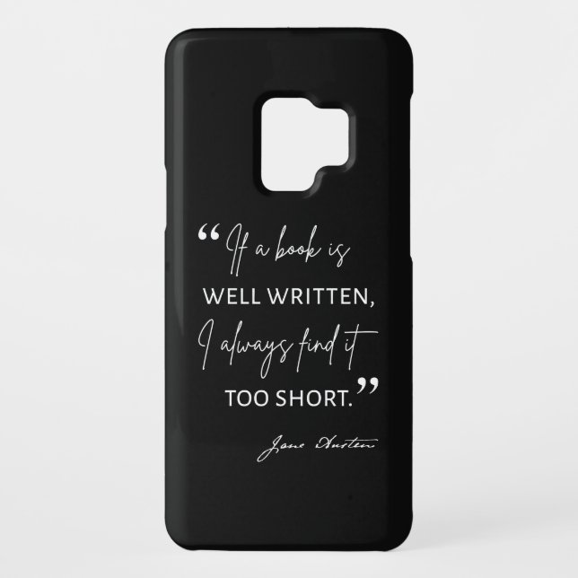 Capa Para Samsung Galaxy, Case-Mate Avid Reader II - Cotação Jane Austen (Verso)