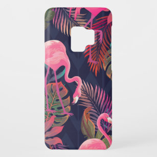 Capa Para Samsung Galaxy S9 Case-Mate Belo padrão tropical sem costura com flam rosa