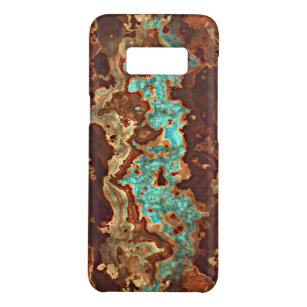 Capa Case-Mate Samsung Galaxy S8 Brown Aqua Turquoise Green Geode Art