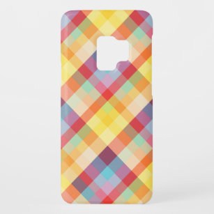 Capa Para Samsung Galaxy S9 Case-Mate Caixa colorida do iPhone 6 da xadrez dos pixéis