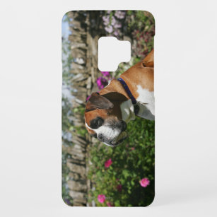 Capa Para Samsung Galaxy S9 Case-Mate Cão do pugilista nas flores