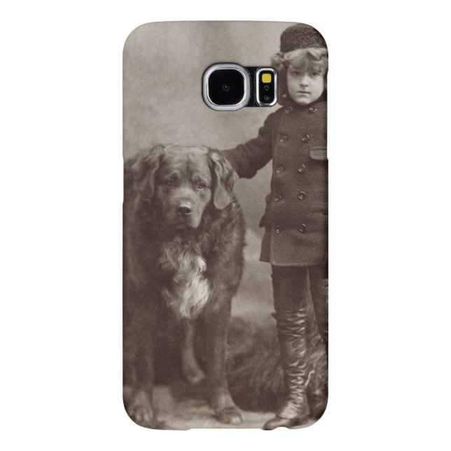 Capa Para Samsung Galaxy, Case-Mate Criança com cão, C1885 (Traseira)