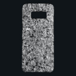 Capa Case-Mate Samsung Galaxy S8 Escuro Elegante e Cinza Faux Glitter GR2<br><div class="desc">Preto elegante e cinza falso fundo brilhante. Legal design de tendências modernas.</div>