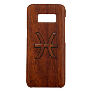 Capa Case-Mate Samsung Galaxy S8 Estilo de madeira de mogno de Brown do símbolo do