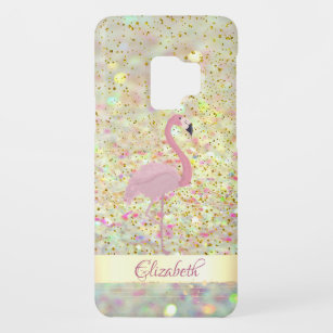 Capa Para Samsung Galaxy S9 Case-Mate Flamingo Glitter Bokeh Confetti rosa