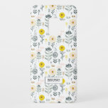Capa Para Samsung Galaxy S9 Case-Mate Flores de primavera bonitinhas estilo rabanete gr<br><div class="desc">O pastel bonito colorido rabiscando o padrão das flores de primavera. Monograma opcional.</div>