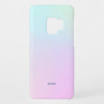 Capa Para Samsung Galaxy S9 Case-Mate Fundo moderno cor-de-rosa a azul<br><div class="desc">Homem moderno com fundo cor-de-rosa a azul turvo. Monograma opcional.</div>