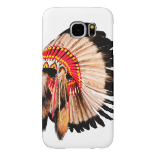 Capa Para Samsung Galaxy S6 haddress principal índio nativo americano (chi nat