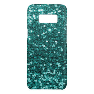 Capa Case-Mate Samsung Galaxy S8 Impressão azul do brilho do falso da cerceta Glam