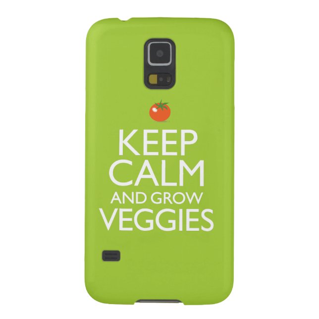 Capa Para Samsung Galaxy, Case-Mate Mantenha calmo e cresça vegetarianos (Traseira)