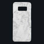 Capa Case-Mate Samsung Galaxy S8 Mármore Branco e Cinza<br><div class="desc">Mármore branco simples moderno com sotaques de cinza.</div>