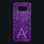 Capa Case-Mate Samsung Galaxy S8 Monograma e Inicial do Shimmer Roxo<br><div class="desc">Violet Purple Shimmer Monograma e Capa de telefone inicial. Esse caso pode ser personalizado para incluir seu nome e nome inicial. Entre em contato com o designer para obter produtos correspondentes personalizados.</div>