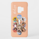 Capa Para Samsung Galaxy S9 Case-Mate Multi Photo Collage Simple Modern Personalized<br><div class="desc">Multi Photo Collage Simple Modern Personalized Name Hexagon Pattern Smartphone Samsung Case features a photo collage of your favorite photos in a hexagon shape. Personalized with your name. Perfect for birthday, Christmas, Mother's Day, Father's Day, Grandparents, brother, sister, best friend and more. PHOTO TIP: center your photos before uploading to...</div>