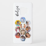 Capa Para Samsung Galaxy S9 Case-Mate Multi Photo Collage Simple Modern Personalized<br><div class="desc">Multi Photo Collage Simple Modern Personalized Name Hexagon Pattern Smartphone Samsung Case features a photo collage of your favorite photos in a hexagon shape. Personalized with your name. Perfect for birthday, Christmas, Mother's Day, Father's Day, Grandparents, brother, sister, best friend and more. PHOTO TIP: center your photos before uploading to...</div>