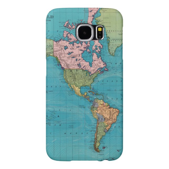 Capa Para Samsung Galaxy, Case-Mate Mundo, Projeção do Mercator (Traseira)