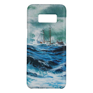 Capa Case-Mate Samsung Galaxy S8 Navio no mar em tempestade / Marinho azul