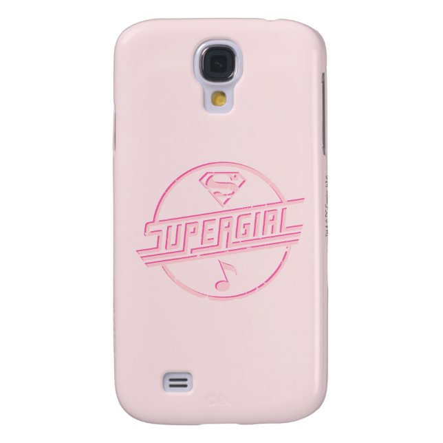 Capa Para Samsung Galaxy, Case-Mate Nota sobre Música Rosa Supergirl (Traseira)