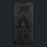 Capa Case-Mate Samsung Galaxy S8 Ornamento Floral Monocromático de Cinzas e Pretas<br><div class="desc">Design monocromático de ornamentação floral de cinza esbelta e cinzenta elegante.</div>