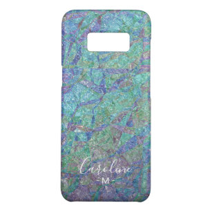 Capa Case-Mate Samsung Galaxy S8 Padrão de Arte do Mosaico Violeta Violeta Azul-Cla