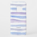 Capa Para Samsung Galaxy S9 Case-Mate Padrão de listras granuladas de pastel<br><div class="desc">Púrpura e púrpura e azul de cor pastel esticada à mão,  padrão de listras granuladas.</div>