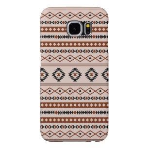 Capa Para Samsung Galaxy S6 Padrão de Motifs Mistos do Aztec Black Browns