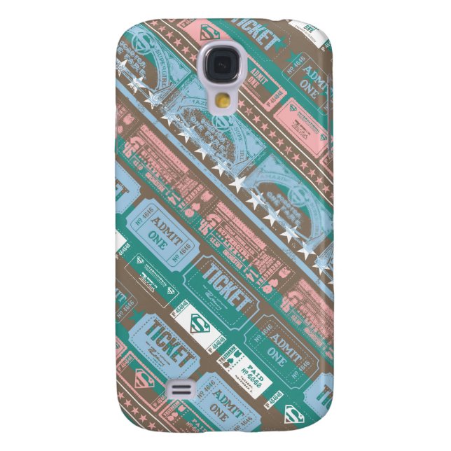 Capa Para Samsung Galaxy, Case-Mate Padrão de Tíquete da Supergirl Azul (Traseira)