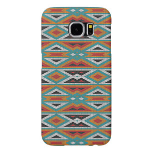 Capa Para Samsung Galaxy S6 Padrão Indígena Nativo Americano do Mosaico Rustic
