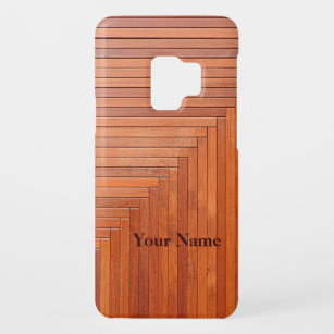 Capa Para Samsung Galaxy S9 Case-Mate Placas de madeira naturais laranja-brilhante