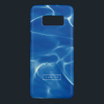 Capa Case-Mate Samsung Galaxy S8 Reflexão da piscina de natação em água azul<br><div class="desc">Reflexo de água azul,  piscina de natação moderna e elegante. Monograma moderno opcional.</div>