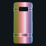 Capa Case-Mate Samsung Galaxy S8 Roxo Metálico Brilhante A Verde<br><div class="desc">Gradiente de textura metálica brilhante de verde a rosa e azul. Cores de pastel.</div>