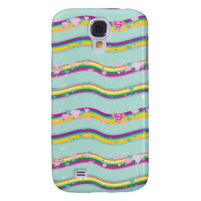 Capa Para Samsung Galaxy, Case-Mate Supergirl Rainbow Waves Green (Traseira)