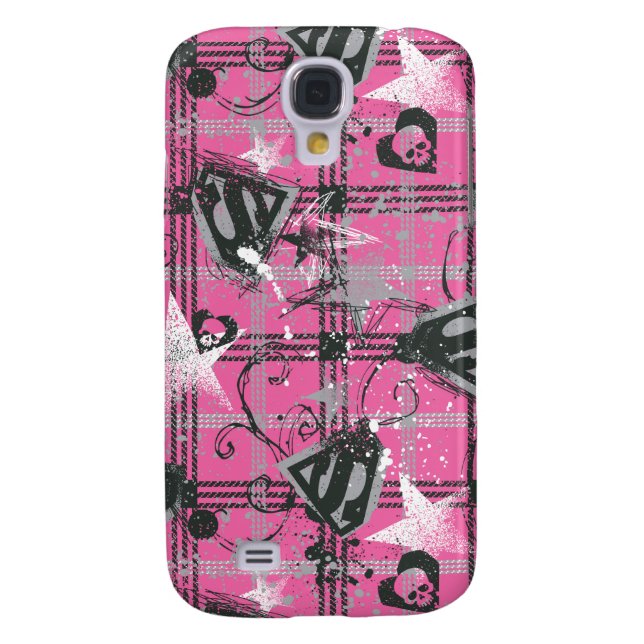 Capa Para Samsung Galaxy, Case-Mate Supergirl Stars and Skulls Patterno (Traseira)