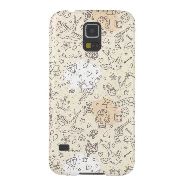 Capa Para Samsung Galaxy, Case-Mate Teste padrão do conceito do tatuagem (Traseira)