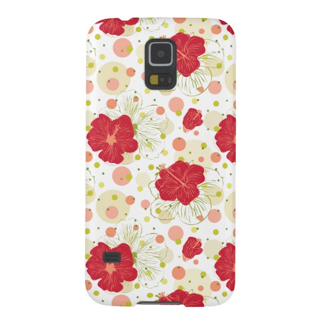 Capa Para Samsung Galaxy, Case-Mate Teste padrão tirado mão do hibiscus (Traseira)