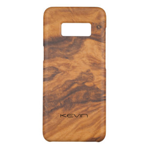 Capa Case-Mate Samsung Galaxy S8 Textura de madeira castanha Faux Design moderna