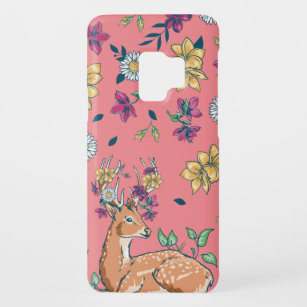 Capa Para Samsung Galaxy S9 Case-Mate Veado bonito num fundo floral